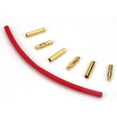 E-flite Gold Bullet Connector Set, 4mm (3)